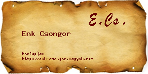 Enk Csongor névjegykártya