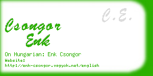 csongor enk business card